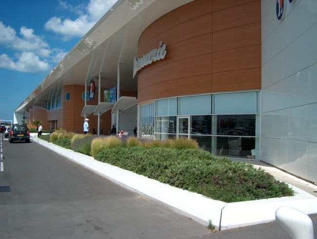 Aménagements paysagés de centres commerciaux